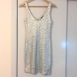 Bloomingdales Aqua Mini Dress